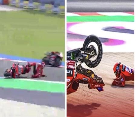 Bezzecchi Juara Sprint Race MotoGP San Marino 2025, Marc Marquez Terjatuh Dramatis